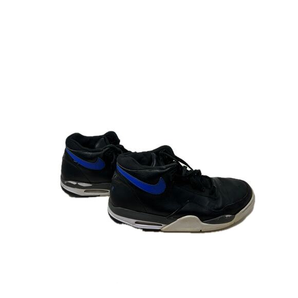 Nike Flight Legacy Black Hyper Blue Mens 12 - Picture 3 of 7